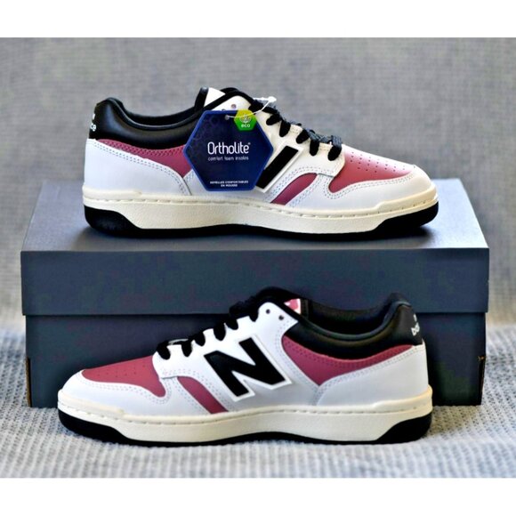 New! Size: 6 Women/4.5 Men  | New Balance 480 V1 | Color: White/Rosewood/Black - Picture 9 of 15